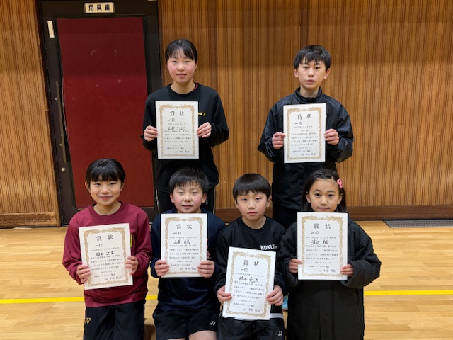 第59回小松市総合選手権大会【小・中学校シングルスの部】の結果ご案内