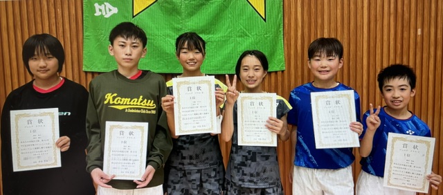 2026年度第44回中江記念杯争奪ダブルス大会結果【ジュニアの部】